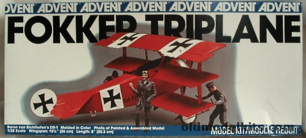 Revell 1/28 The Red Barron Fokker DR1 DR-1 Triplane - von Richthofen's Aircraft, 3421 plastic model kit